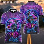 BlueJose Darts Neon Bunny Swag Customized Name, Team Name 3D Shirt (4 Colors)