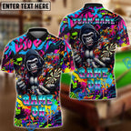 BlueJose Darts Gorilla Graffiti Game On Personalized Name Shirt