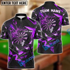 BlueJose Thunder Rising Darts Personalized Name, Team Name Pocket Shirt (6 Colors)
