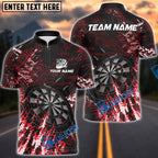 BlueJose Darts Dark Grunge Multicolor Options Personalized Name Shirt (4 Colors)