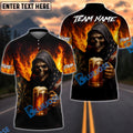 BlueJose Darts & Beer Grim Reaper Customized Name, Team Name 3D Shirt (4 Colors)