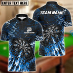 BlueJose Darts Dark Grunge Multicolor Options Personalized Name Shirt (4 Colors)