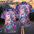 BlueJose Darts Flower Garden Unicorn Sparkle Personalized Name Shirt
