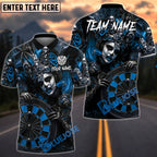 BlueJose Darts Gothic Queen Mask Roulette Dark Art Personalized Name, Team Name Unisex Shirt (4 Colors)