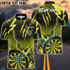 BlueJose Darts Lightning Claws Precision Dartboard Multicolor Options Personalized Name Shirt (6 Colors)