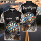 BlueJose Darts Deer Hunting Camo Multicolor Options Personalized Name Shirt (4 Colors)