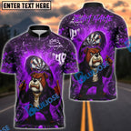 BlueJose Darts Bulldog Fire Flames Customized Name, Team Name 3D Shirt (4 Colors)