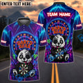 BlueJose Darts Neon Bear Personalized Name, Team Name Shirt