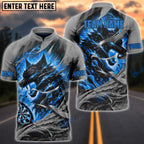 BlueJose Darts Fire Wolf Rage Customized Name, Team Name 3D Shirt (4 Colors)