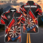BlueJose Darts Thunder Sport Theme Personalized Name, Team Name Unisex Shirt (4 Colors)