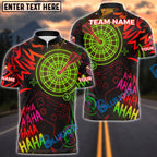 BlueJose Darts Neon Gamer Style Customized Name, Team Name 3D Shirt (4 Colors)