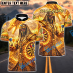 BlueJose Darts Egyptian Warrior Fire Dragon Personalized Name, Team Name Unisex Shirt (4 Colors)