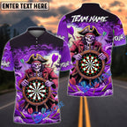 BlueJose Darts Pirate Reaper Dartboard Multicolor Options Personalized Name Shirt (4 Colors)