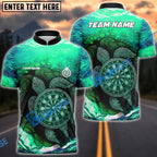 BlueJose Darts Ocean Turtle Target Customized Name, Team Name 3D Shirt (4 Colors)