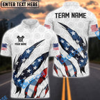 BlueJose Darts Patriotic Scratch Personalized Name, Team Name Shirt (2 Colors)