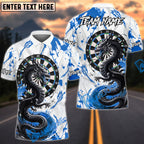 BlueJose Darts Storm Dragon Dartboard Multicolor Options Personalized Name Shirt (4 Colors)