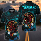 BlueJose Darts Fire Red Bull Personalized Name, Team Name Shirt (4 Colors)