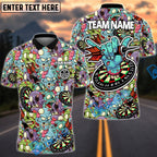 BlueJose Darts Zombie Personalized Name, Team Name Shirt