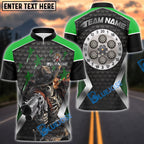 BlueJose Darts Skull Cowboy Personalized Name, Team Name Shirt (4 Colors)