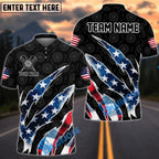 BlueJose Darts Patriotic Scratch Personalized Name, Team Name Shirt (2 Colors)