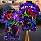 BlueJose Darts Fear The Bull Graffiti Style Customized Name, Team Name 3D Shirt (4 Colors)