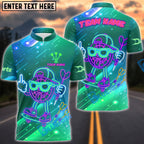 BlueJose Darts Neon Skater Target Cartoon Style Customized Name, Team Name 3D Shirt (4 Colors)