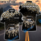 BlueJose Darts Leopard Lips Dartboard Personalized Name, Team Name Shirt (6 Colors)