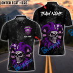 BlueJose Darts Joker Skull Master Personalized Name, Team Name Shirt (4 Colors)