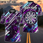 BlueJose Darts Abstract Strike Style Multicolor Options Personalized Name Shirt (4 Colors)