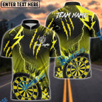 BlueJose Darts Lightning Claws Precision Dartboard Multicolor Options Personalized Name Shirt (6 Colors)