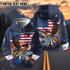 BlueJose Darts American Eagle Personalized Name Shirt
