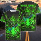 BlueJose Darts Angry Flame Breath Dragon Dartboard Design Personalized Name, Team Name Unisex Shirt (4 Colors)