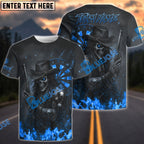 BlueJose Darts Reaper Gunslinger Customized Name, Team Name 3D Shirt (4 Colors)