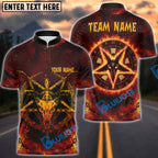 BlueJose Darts Hell Fire Satan 666 Multicolor Options Personalized Name Shirt (4 Colors)