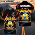 BlueJose Darts Beer Quote Shirt Neon Glow Design Customized Name, Team Name 3D Shirt (4 Colors)