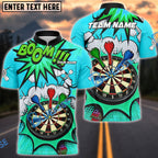 BlueJose Darts Bullseye Target Classic Design Multicolor Options Personalized Name Shirt (4 Colors)