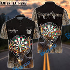 BlueJose Darts Deer Hunting Camo Multicolor Options Personalized Name Shirt (4 Colors)