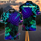 BlueJose Darts Neon Gamer Style Customized Name, Team Name 3D Shirt (4 Colors)