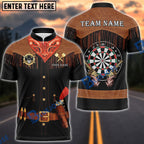 BlueJose Darts Western Fringe Revolver Dartboard Personalized Name, Team Name Unisex Shirt (4 Colors)