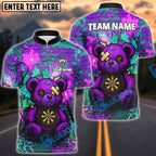 BlueJose Darts Bear Graffity Design Customized Name, Team Name 3D Shirt (4 Colors)