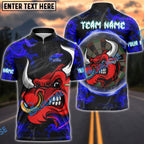 BlueJose Darts Fire Bull Customized Name, Team Name 3D Shirt (4 Colors)