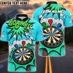 BlueJose Darts Bullseye Target Classic Design Multicolor Options Personalized Name Shirt (4 Colors)