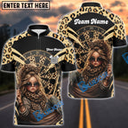 BlueJose Darts Leopard Cool Girl Street Style Personalized Name Shirt