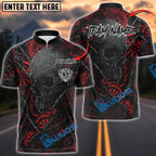 BlueJose Darts Skull Mechanical Gears Customized Name, Team Name 3D Shirt (4 Colors)