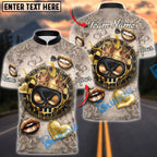 BlueJose Darts Gold Skull Crown Dartboard Roses Heart Personalized Name Shirt