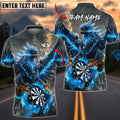 BlueJose Darts Phoenix Thunder Lightning Personalized Name, Team Name Shirt (4 Colors)