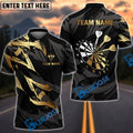 BlueJose Darts Premium Golden Dartboard 2 Personalized Name, Team Name Shirt (4 Colors)