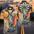 BlueJose Darts Liberty Urban Art Dartboard Customized Name, Team Name 3D Shirt (4 Colors)