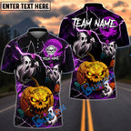BlueJose Darts Halloween Pumpkin Ghost Lightning Customized Name, Team Name 3D Shirt (4 Colors)