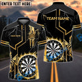 BlueJose Darts Game Lightning Target Personalized Name, Team Name Shirt (4 Colors)